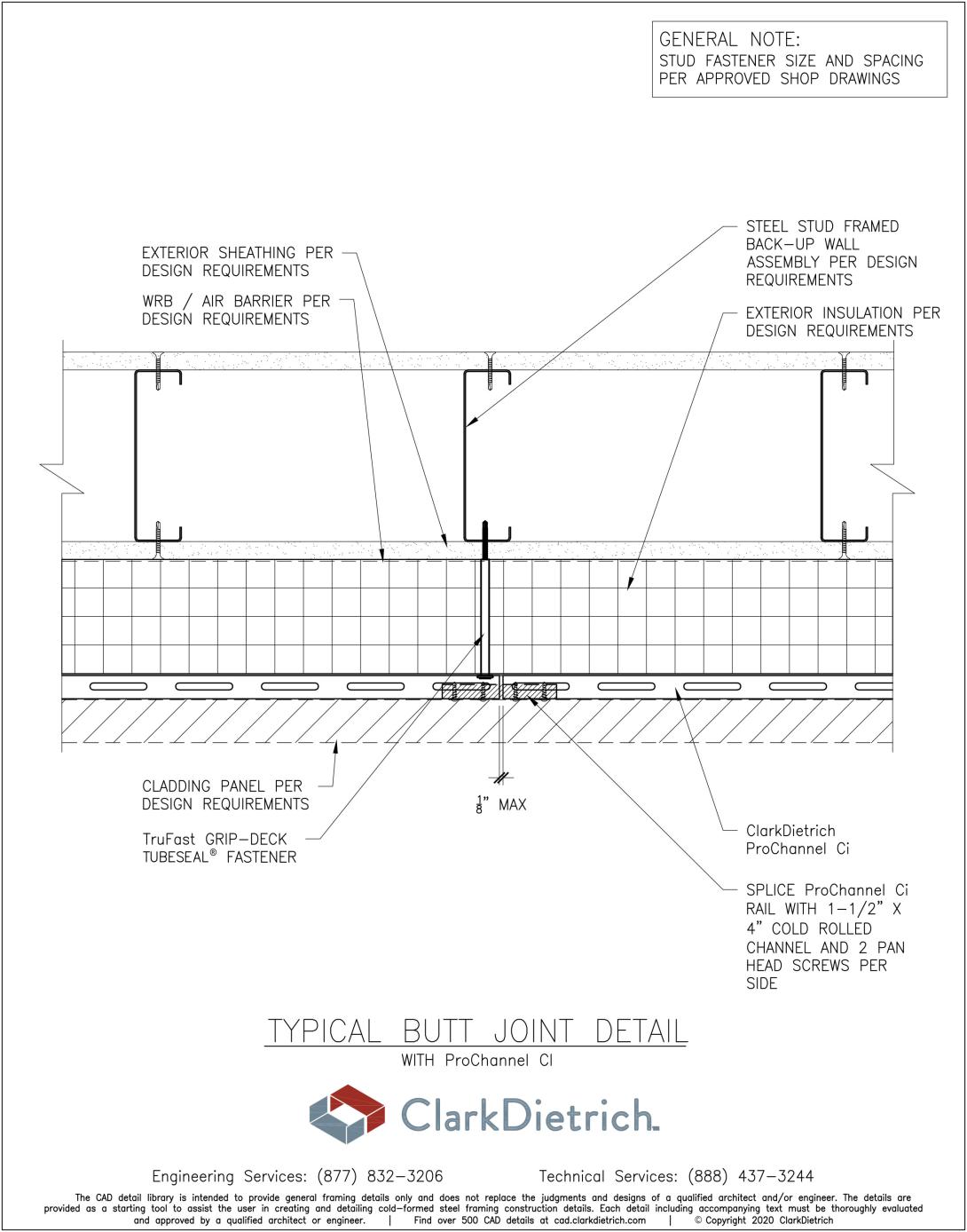 ProChannel Ci Butt Joint Detail